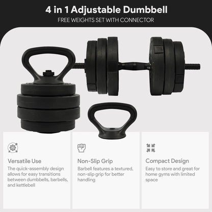 Get Fit with the Fitvids 4 in 1 Adjustable Dumbbell Set - 60Lbs of Versatile Free Weights! 💪🏋️‍♂️ #HomeGym #FitnessGoals